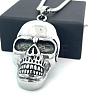 Punk Retro 304 Stainless Steel Skull Pendant Necklaces for Women Men SH9006-2