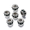 Alloy Rhinestone European Beads MPDL-Q212-001D-RS-1