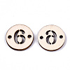 Unfinished Natural Poplar Wood Links Connectors WOOD-S045-138A-6-2