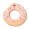 Donut Food Grade Eco-Friendly Silicone Focal Beads LS-SIL-Q023-01C-1