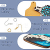 DIY Cow Tag Earring Making Kit DIY-TA0004-70-13