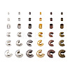 Brass Crimp Beads Covers KK-TA0007-81-2