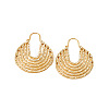 Hollow Line Flat Round Zinc Alloy Hoop Earrings FS-WG56B56-01-5
