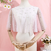 Polyester Gauze Bridal Shawl AJEW-ME0002-74B-4