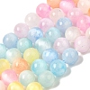 Gradient Color Natural Selenite Dyed Beads Strands X-G-H067-A04-8MM-1