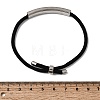 Round Nylon Milan Cord Slider Bracelet Making BJEW-L722-01P-15-3