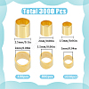 Brass Tube Crimp Beads KK-SC0005-41-2
