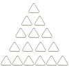 16Pcs Triangle Iron Linking Rings IFIN-CL0001-07P-1
