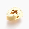Brass Micro Pave Cubic Zirconia Beads ZIRC-E153-16G-NR-2