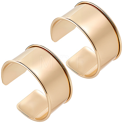2Pcs Alloy Grooved Bangles FIND-BBC0005-34B-1