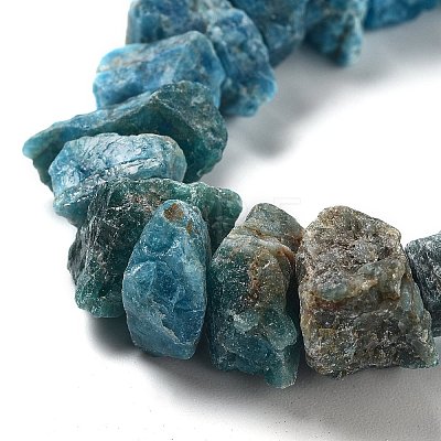 Raw Rough Natural Apatite Beads Strands G-P528-A15-01-1
