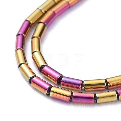 Electroplate Glass Beads Strands X-EGLA-K014-B-FP06-1