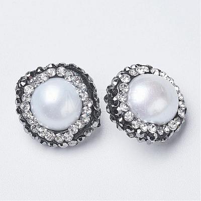 Round Shell Pearl Beads BSHE-L002-10-1