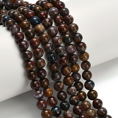 Natural Pietersite Beads Strands G-L642-B16-6mm-1