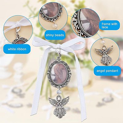 10Pcs Angel Alloy Pendants Decoration AJEW-FH0002-55-1