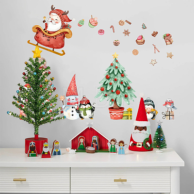 Christmas PVC Wall Stickers DIY-WH0228-900-1