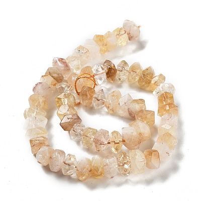 Natural Citrine Beads Strands G-D091-A12-1