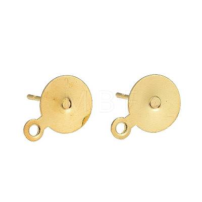 150Pcs 3 Size Brass Stud Earring Findings KK-ZZ0001-13G-1