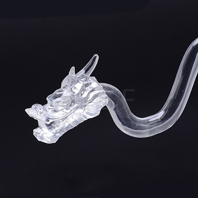 Dragon Head Organic Glass Earring Display Stands EDIS-N009-04-1