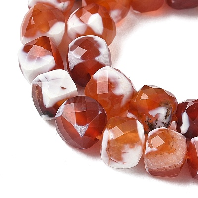 Natural Fire Crackle Agate Beads Strands G-H078-C49-6mm-01-1