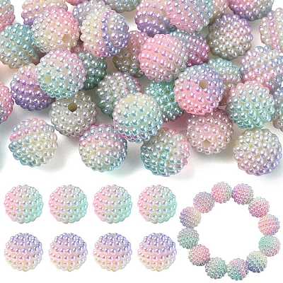 40Pcs Imitation Pearl Acrylic Beads OACR-FS0002-89A-11-1