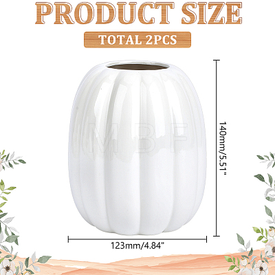 Porcelain Vase Ornaments AJEW-WH0481-482-1