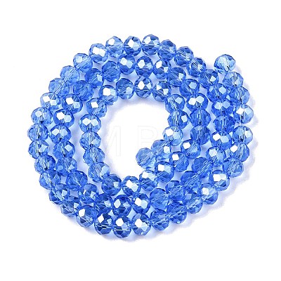 Electroplate Glass Beads Strands EGLA-A044-T6mm-A14-1