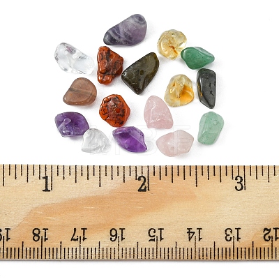 80G 8 Styles Natural & Synthetic Mixed Gemstone Chip Beads G-FS0005-50-1