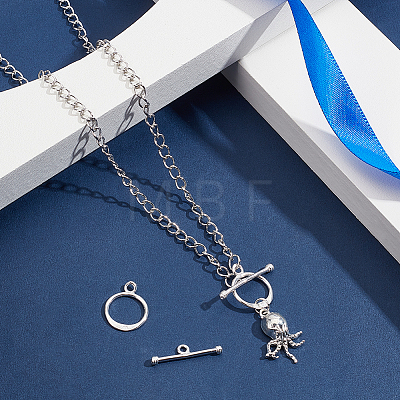 2Pcs 925 Sterling Silver Toggle Clasps STER-UN0001-46-1