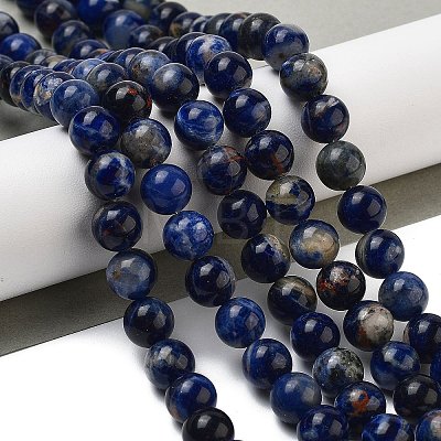 Natural South Africa Sodalite Beads Strands G-S259-35-12mm-01-1