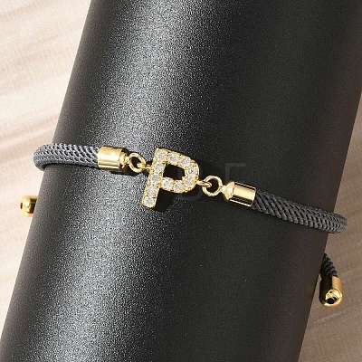 Adjustable Nylon Cord Bracelets BJEW-C096-01G-16-1