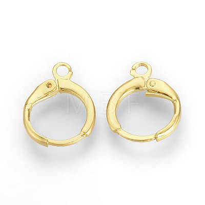 Brass Huggie Hoop Earring Findings LS-X-KK-R071-08G-1