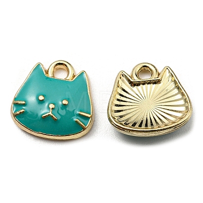 Golden Plated Alloy Charms ENAM-L042-01G-03-1
