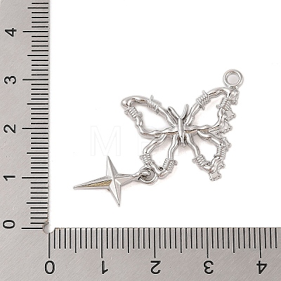 Alloy with Rhinestone Pendants FIND-Z053-08P-1