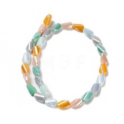 Electroplate Glass Beads Strands EGLA-P065-01A-04-1