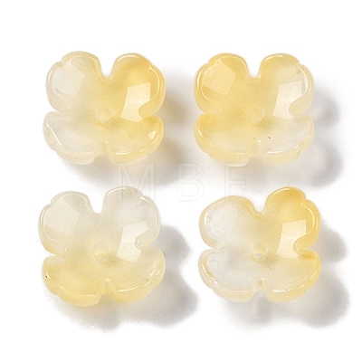 Baking Paint Glass Bead Caps GLAA-S202-04F-1