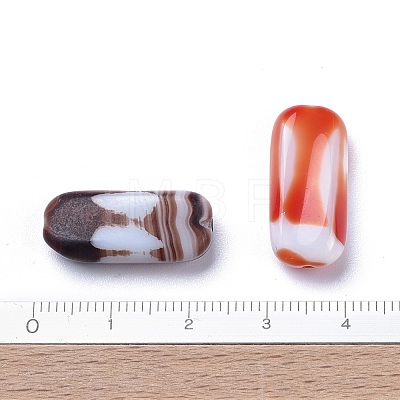 Opaque Czech Glass Beads GLAA-0018-18-1