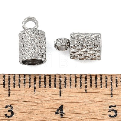 Non-Tarnish 304 Stainless Steel Cord Ends STAS-Z084-07P-03-1