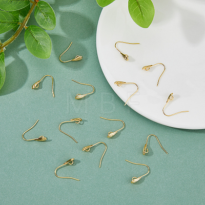 DICOSMETIC 60Pcs Brass Earring Hooks KK-DC0003-89-1