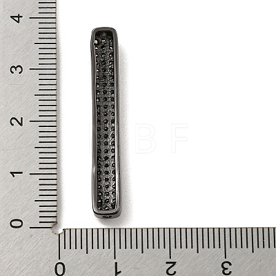 Brass Micro Pave Clear Cubic Zirconia Beads KK-G493-13B-01-1