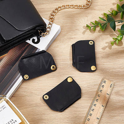 4Pcs PU Leather Short Suspension Clasps FIND-WH0139-944A-1