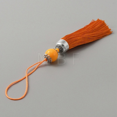 Polyester Tassel Big Pendants Decorations HJEW-TAC0019-01J-1