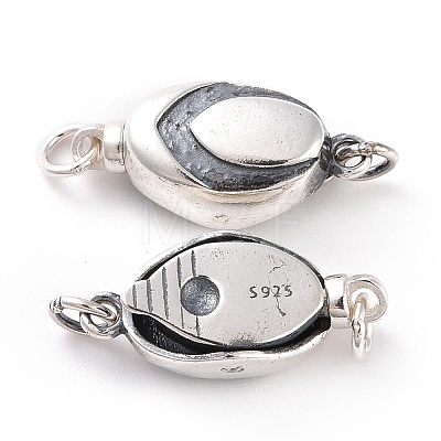 925 Sterling Silver Bayonet Clasps STER-D035-16AS-1