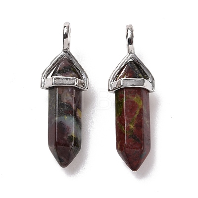 Natural Dragon Blood Pointed Pendants X-G-K329-48P-1