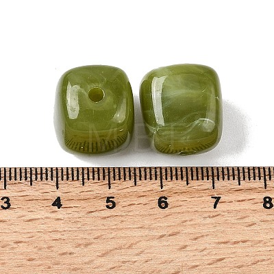 Opaque Acrylic Beads X-OACR-D320-01Q-1