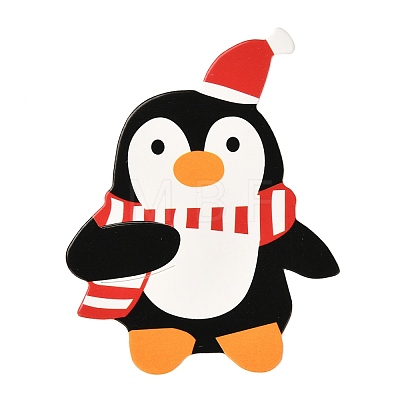 Christmas Theme Penguin Shape Paper Candy Lollipops Cards CDIS-I003-02-1