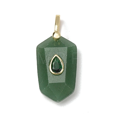 Natural Green Aventurine Pendants GG-CBA5FCC-01G-05-1