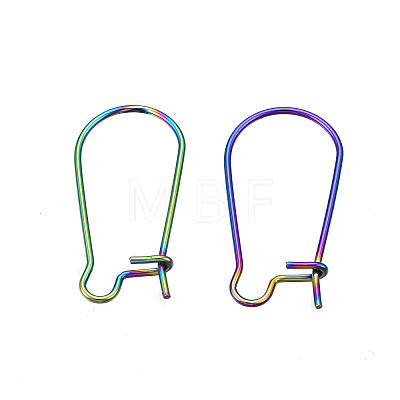 304 Stainless Steel Hoop Earrings Findings Kidney Ear Wires LS-X-STAS-N098-006-1