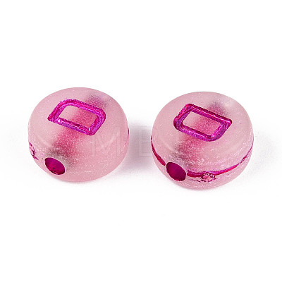 Luminous Frosted Acrylic Beads FACR-T008-02D-1