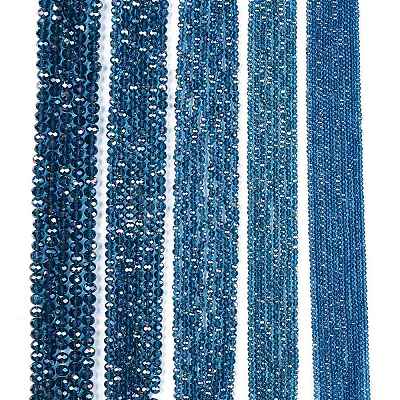 Electroplate Glass Beads Strands EGLA-A044-T8mm-B27-1